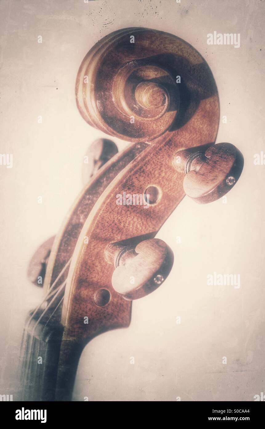 Violin detail Stock Photo