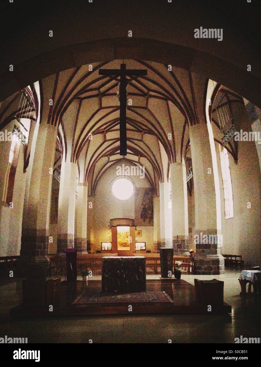 Cappuccini church, Bolzano, Trentino-Alto Adige, Italy - Smartphone Captured Stock Image