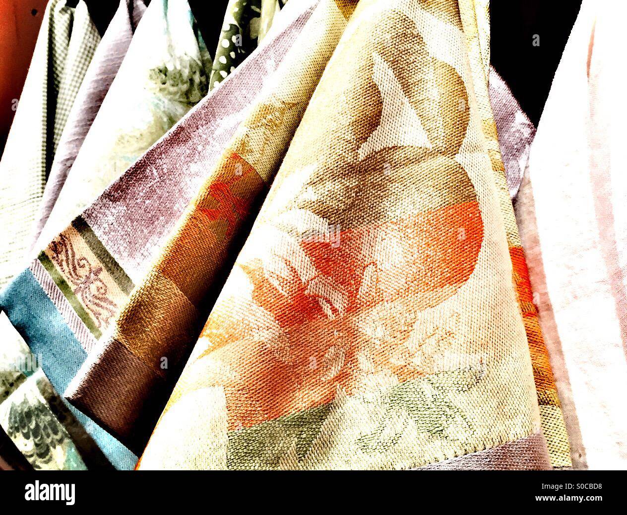 Fabric napkins - Smartphone Captured Stock Image