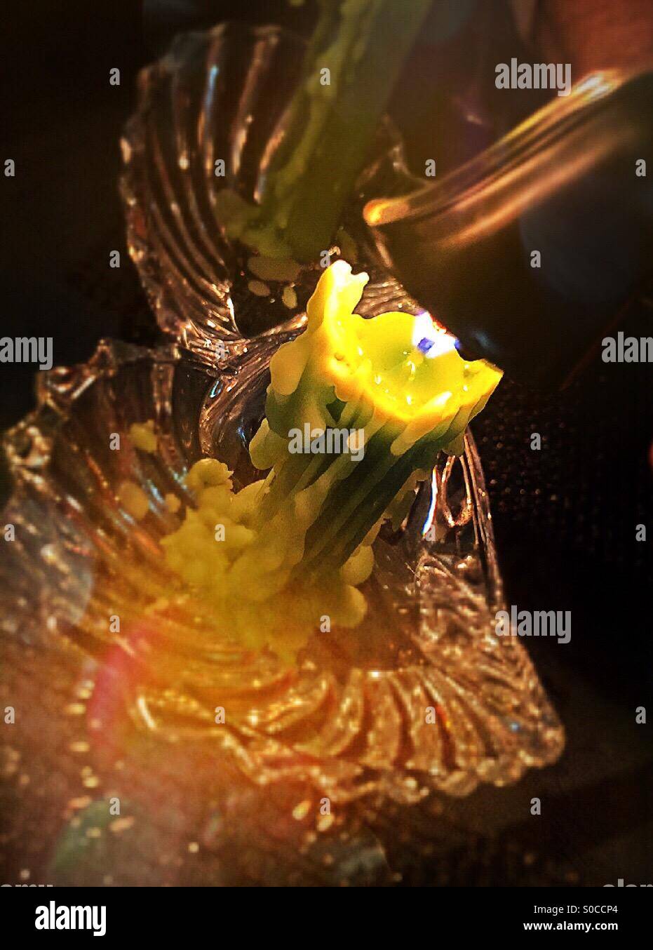 Snuffing candle - Smartphone Captured Stock Image