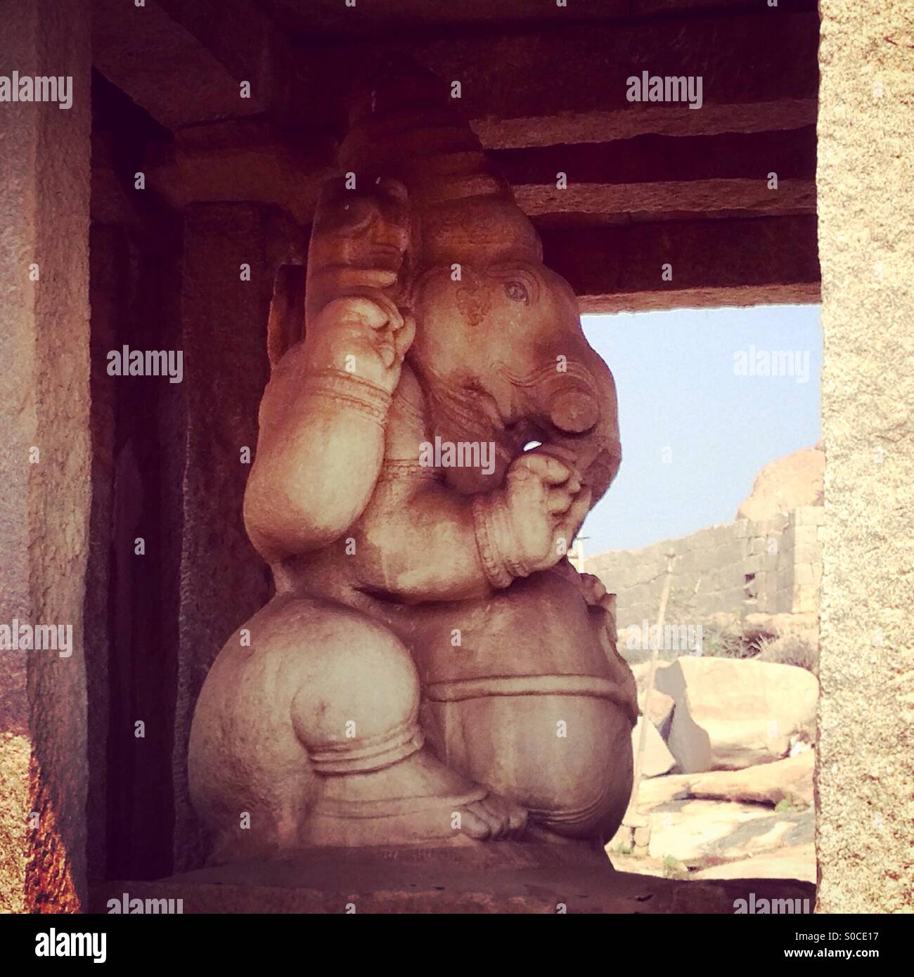 Ganesh profile - Smartphone Captured Stock Image