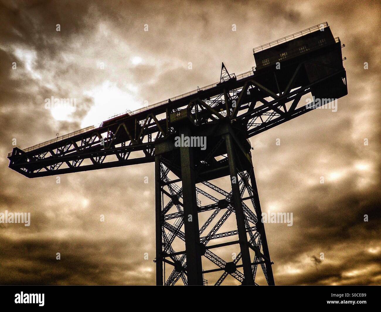 Anderston crane, Glasgow - Smartphone Captured Stock Image