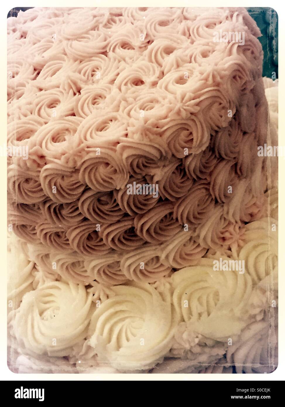 Cake icing Stock Photo