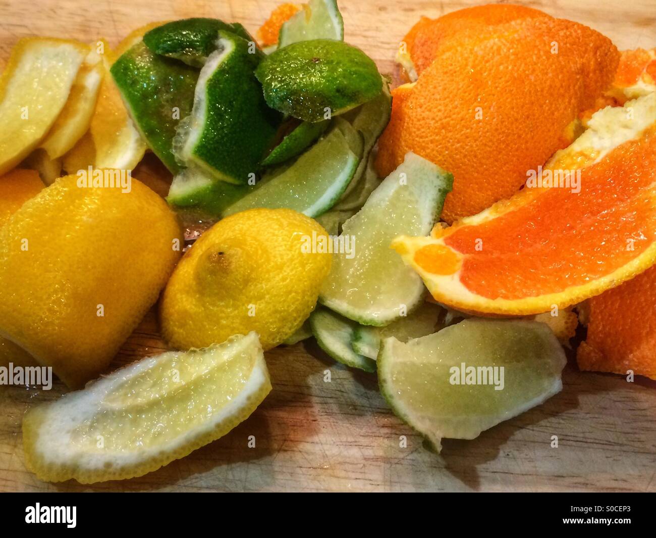 Citrus peels - Smartphone Captured Stock Image