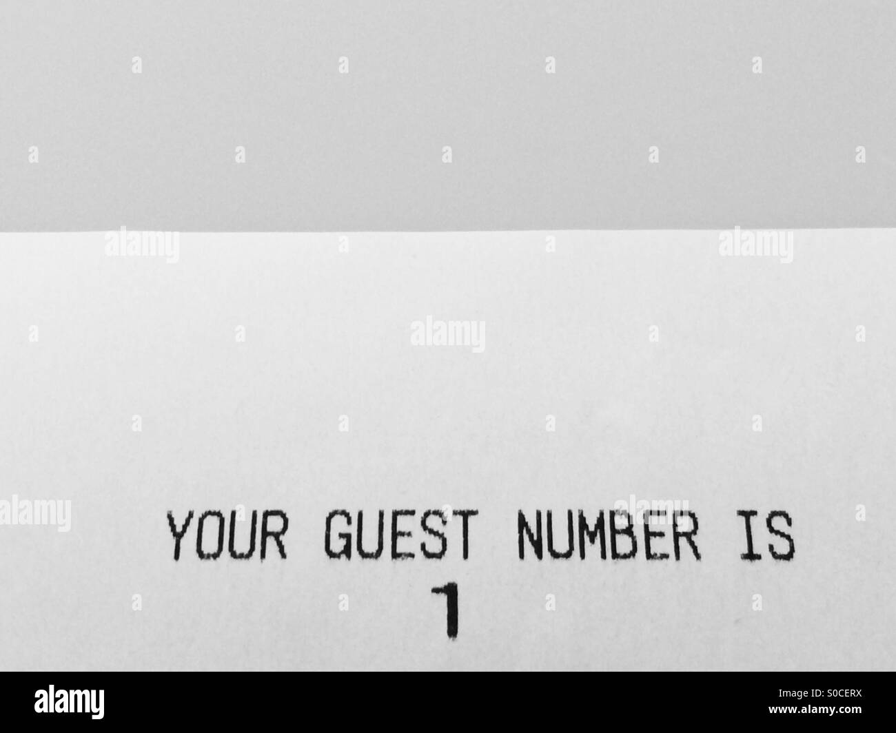 Customer number 1, the first in line - Smartphone Captured Stock Image