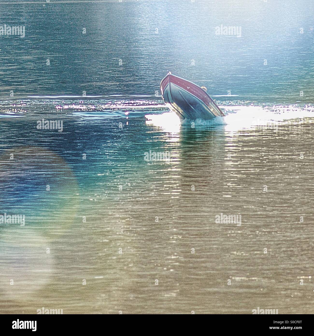 Speed boat - Smartphone Captured Stock Image