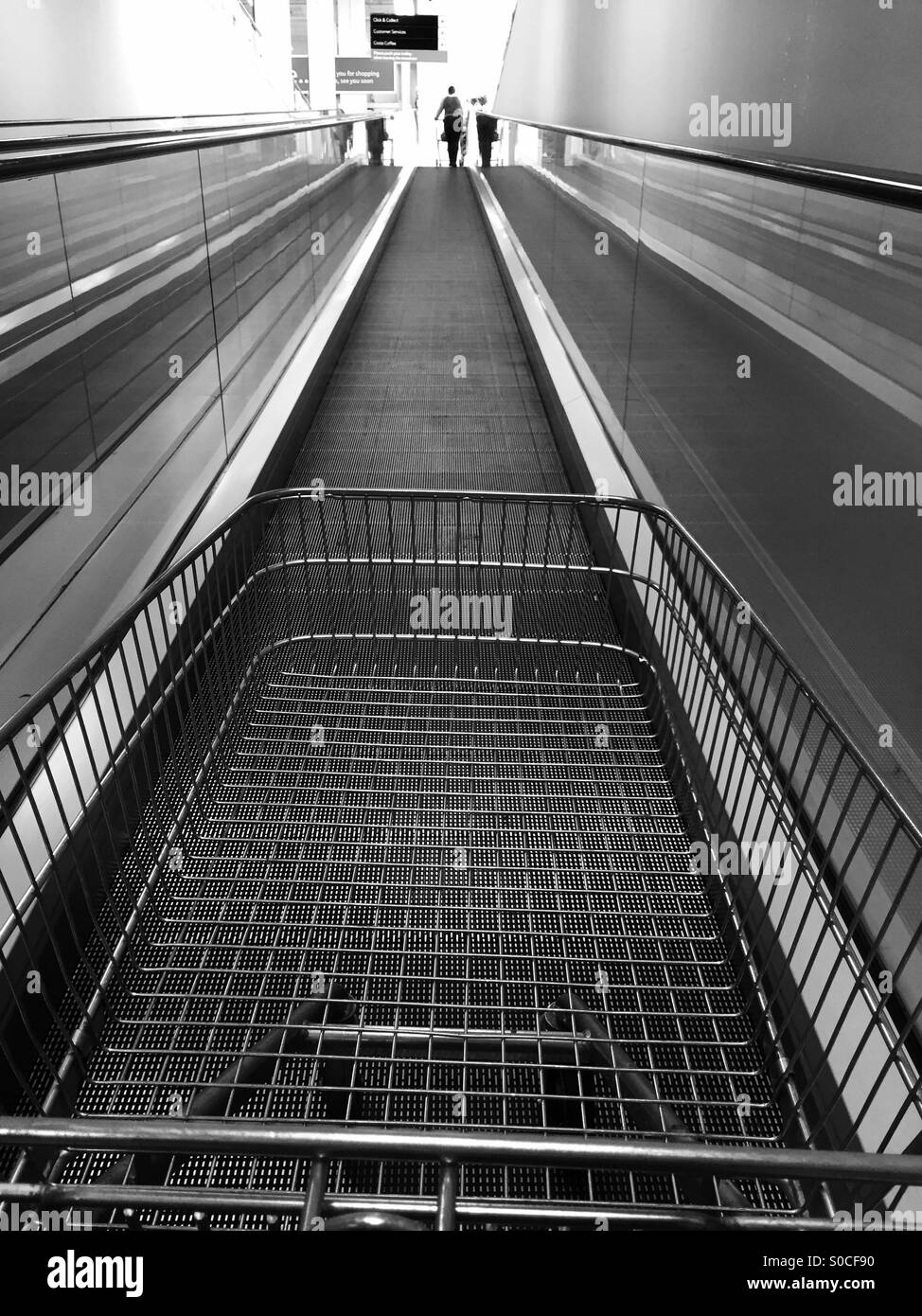 Shopping trolley escalator hires stock photography and images Alamy