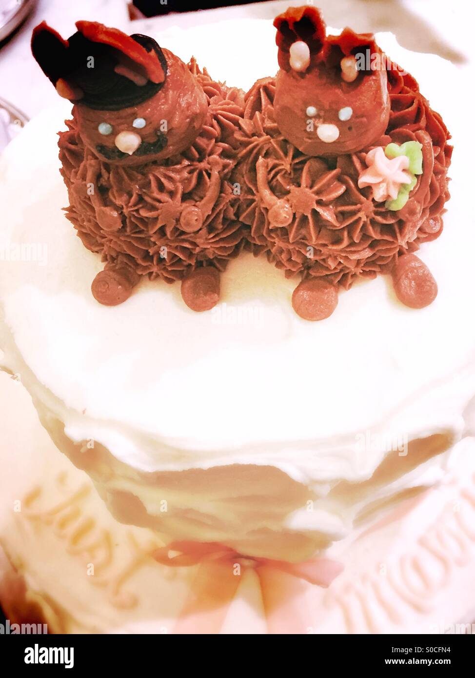 Easter wedding cake Stock Photo