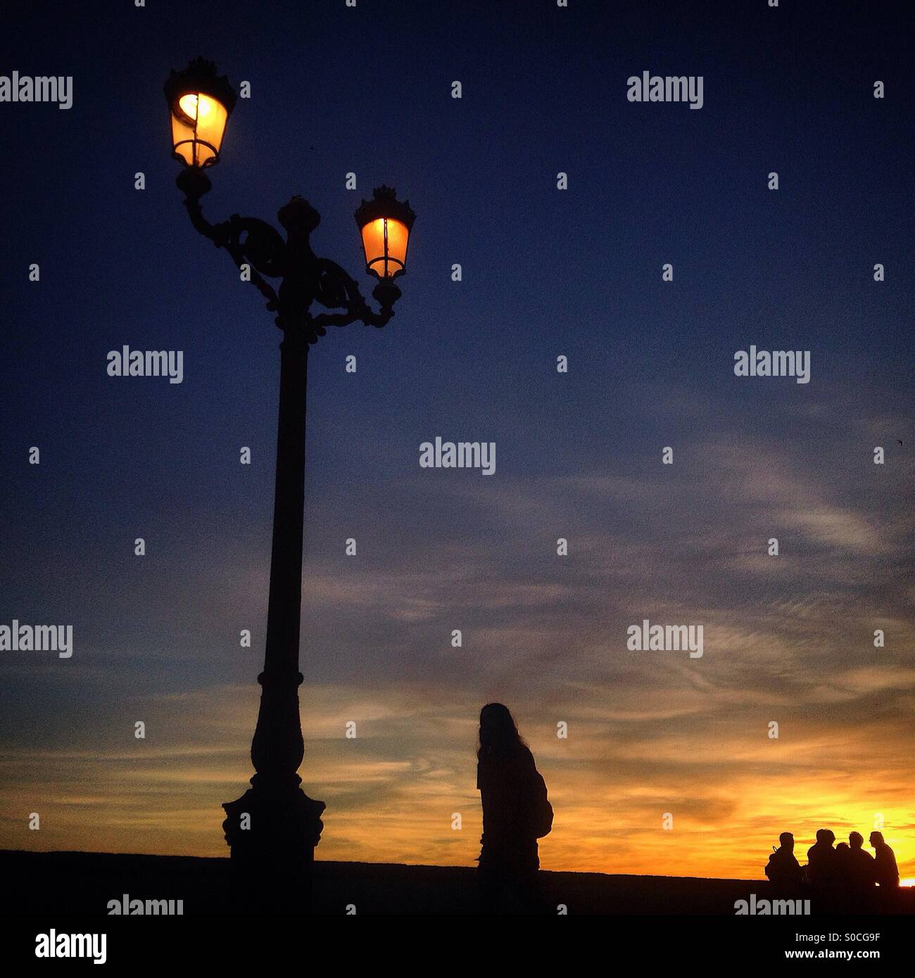 Lamp silhouettes hi-res stock photography and images - Alamy