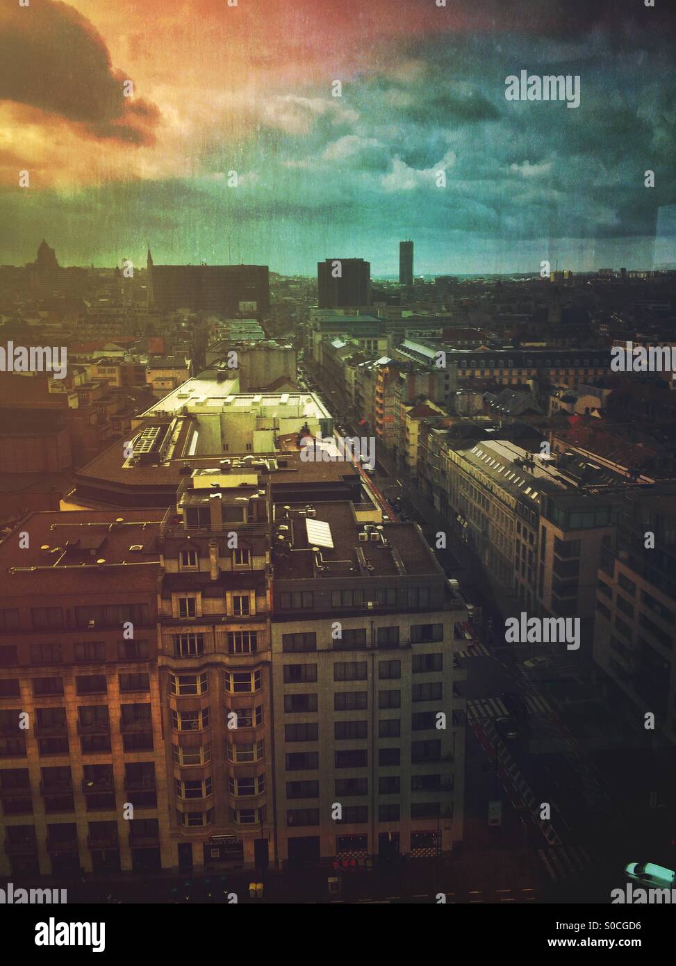 Gloomy city - Smartphone Captured Stock Image