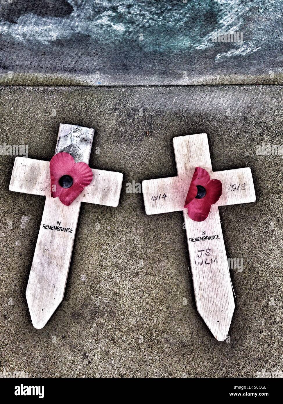 Remembrance poppy - Smartphone Captured Stock Image