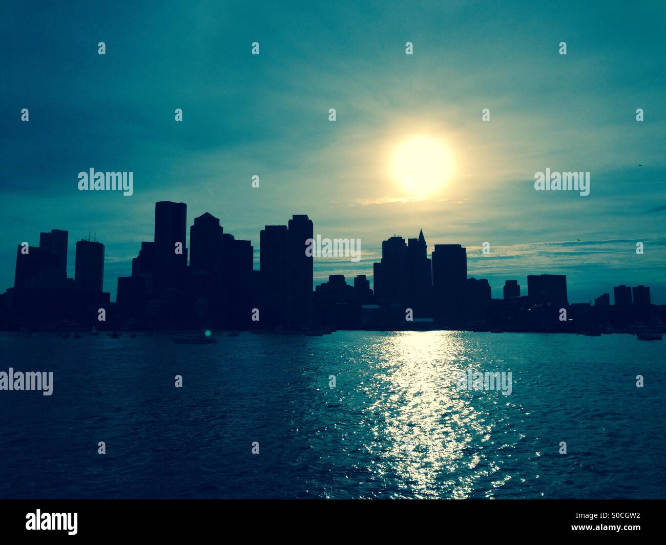 Boston skyline Stock Photo