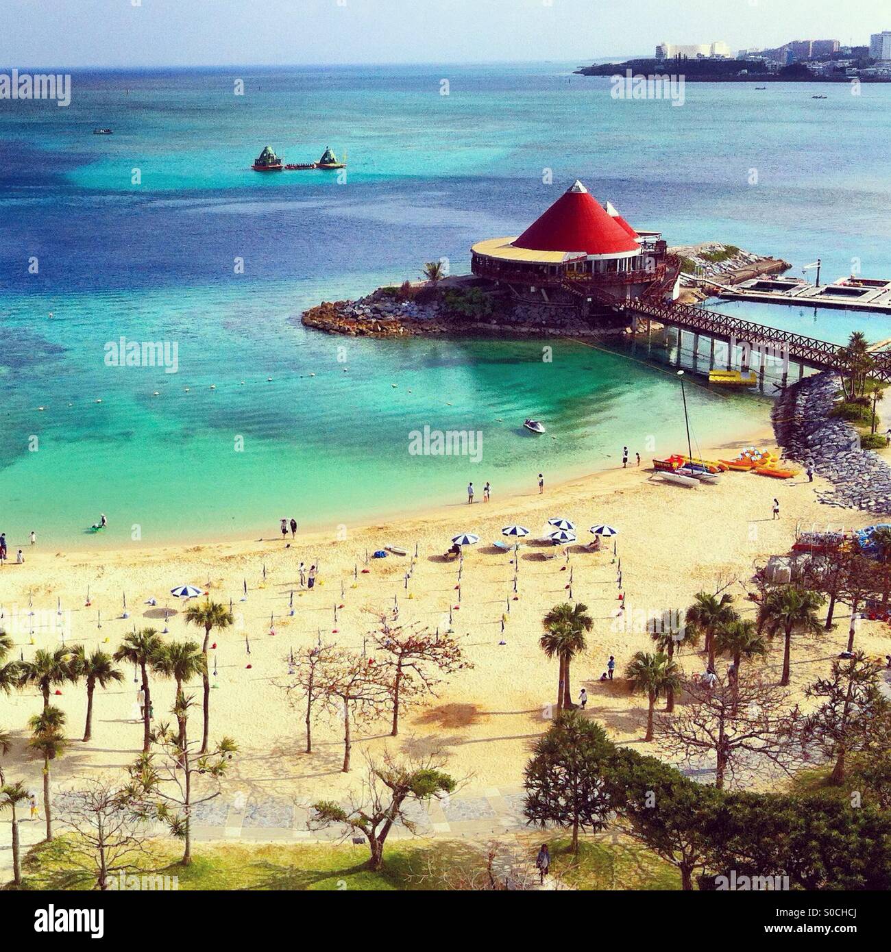 Resort Hotel in Okinawa, Japan Stock Photo