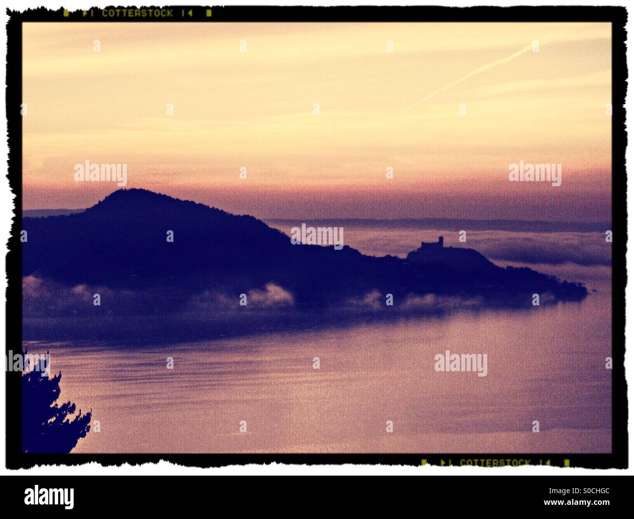 Castle at sunrise - Smartphone Captured Stock Image