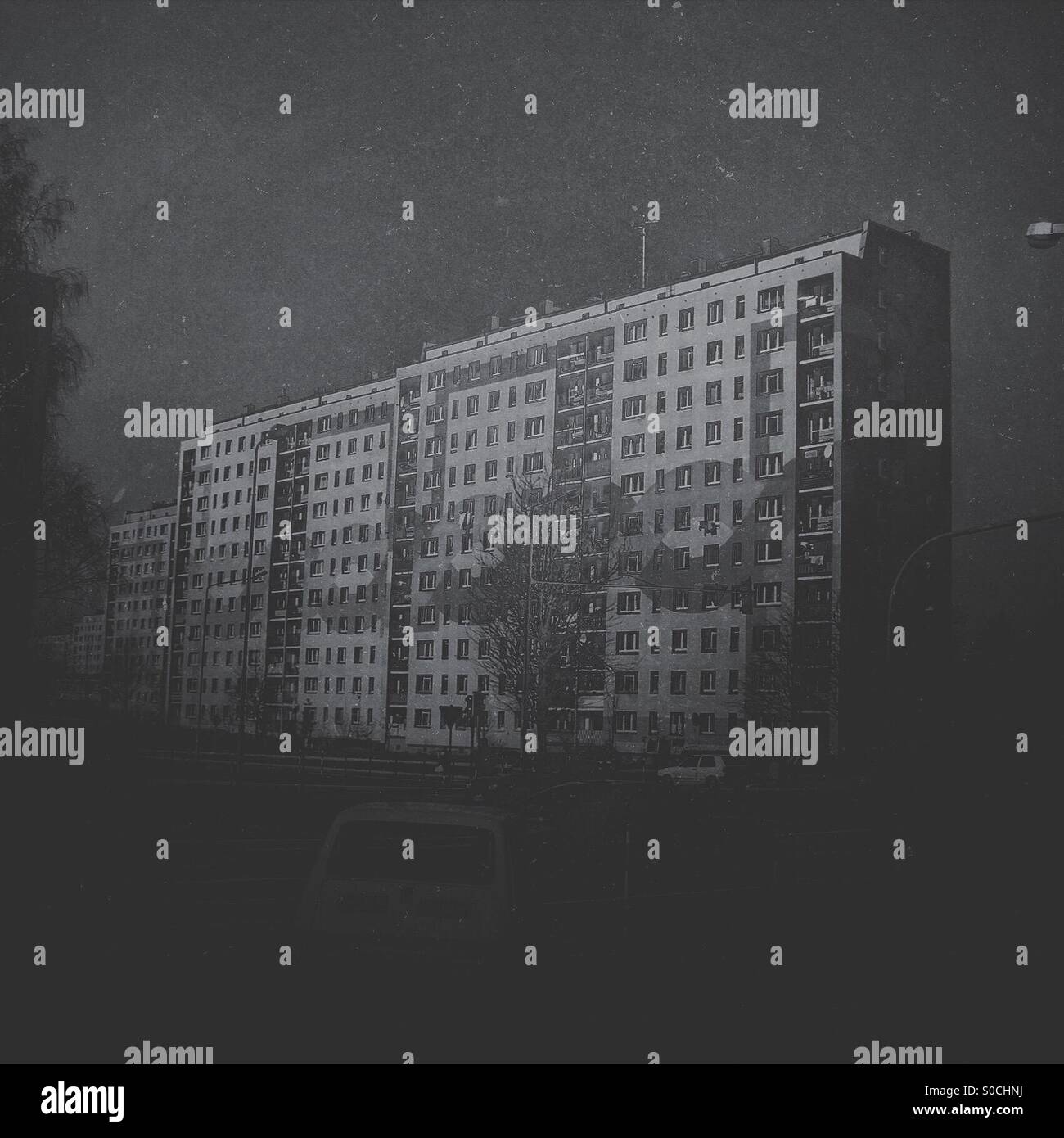 Cityscape in bw Stock Photo - Alamy