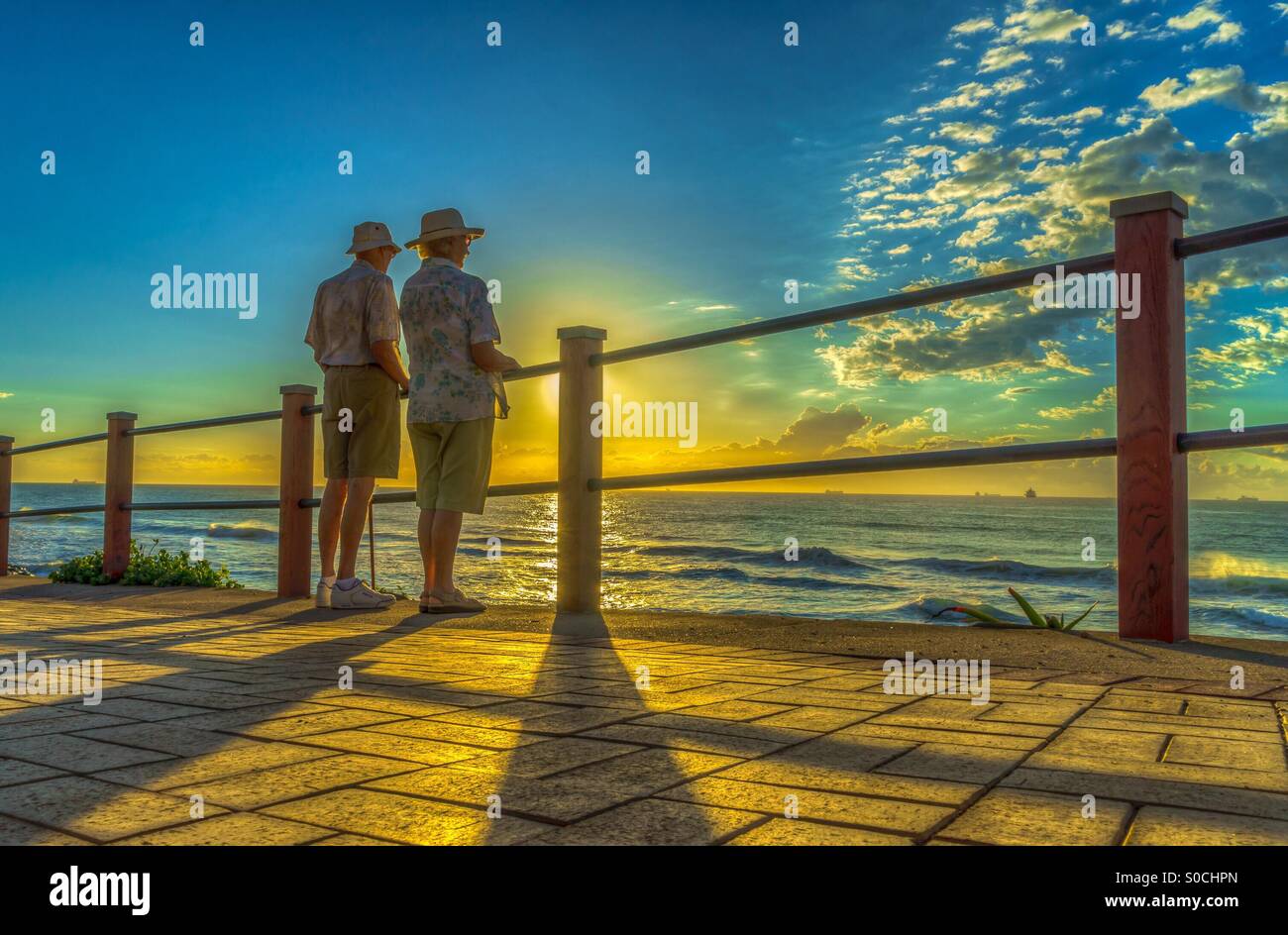 Standing watching sun rise hi-res stock photography and images - Alamy