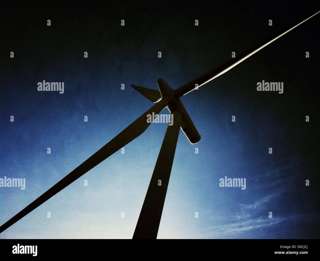 Wind turbine - Smartphone Captured Stock Image