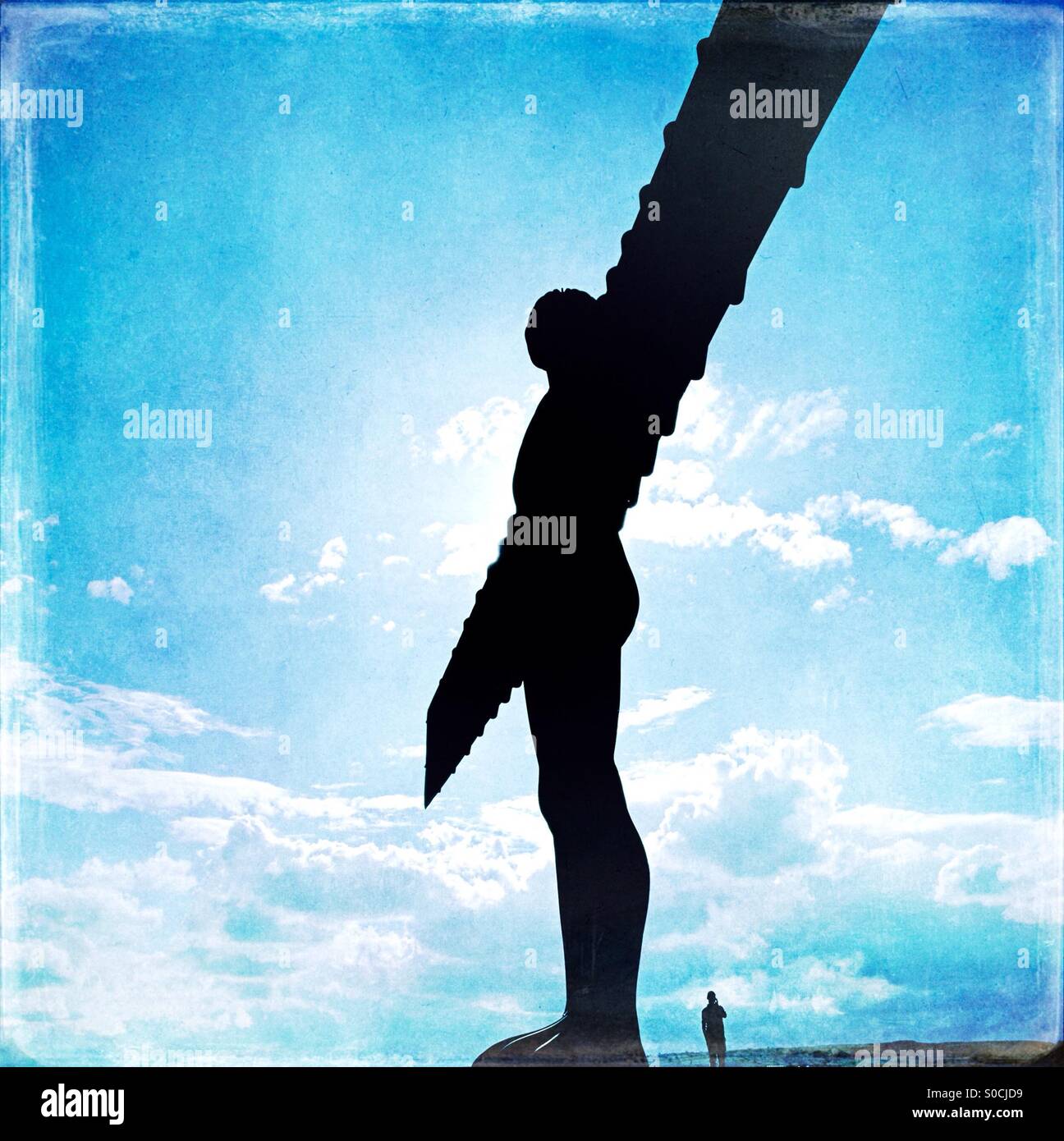 Angel of the North Antony Gormley statue Gateshead England UK Stock