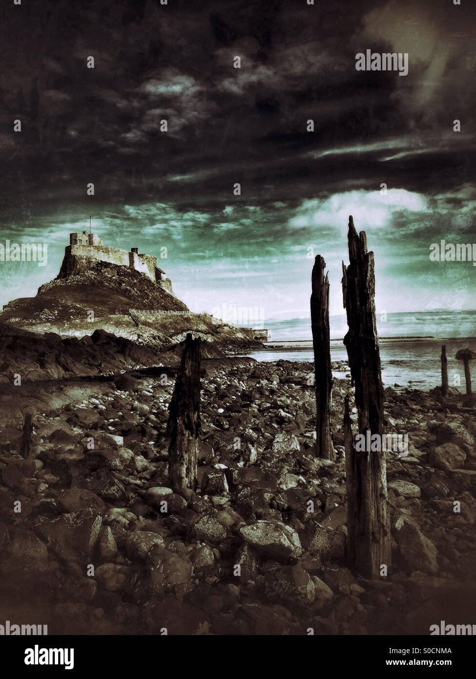 Lindisfarne Castle - Smartphone Captured Stock Image