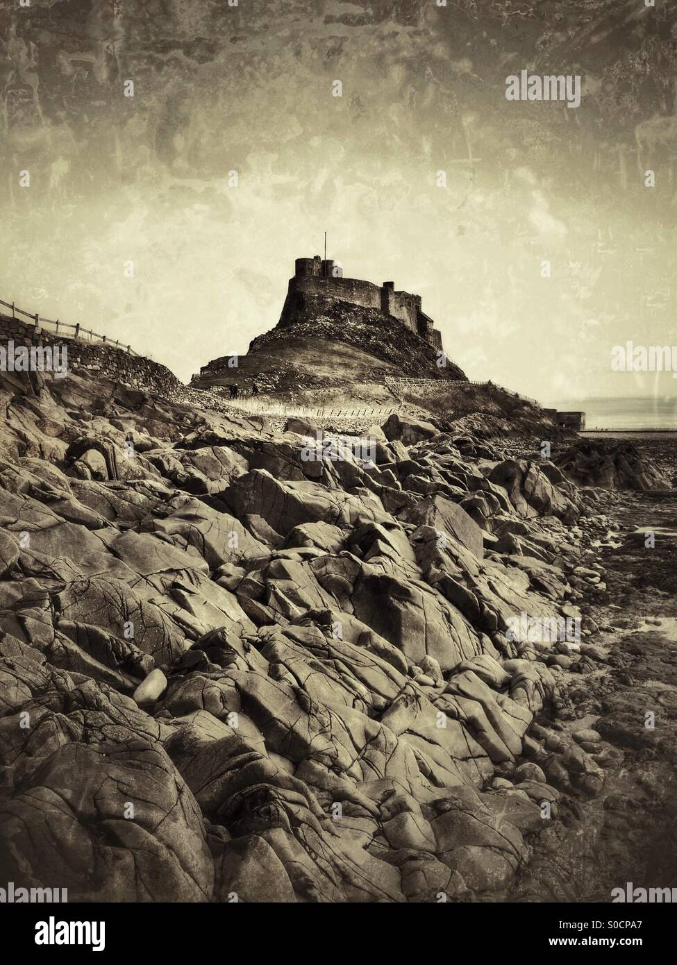 Lindisfarne castle - Smartphone Captured Stock Image