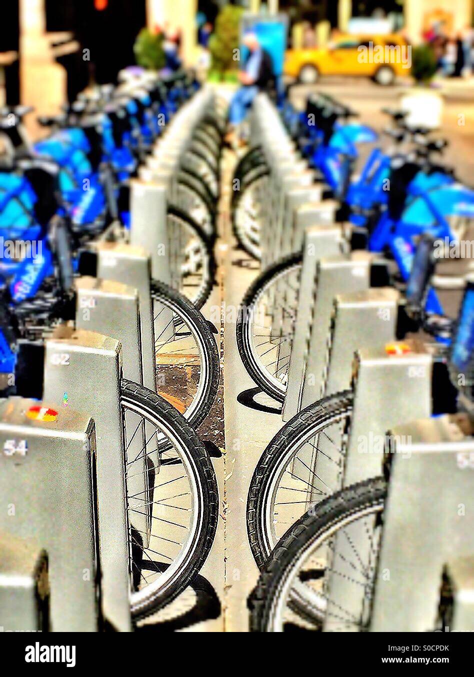 Bike rack - Smartphone Captured Stock Image