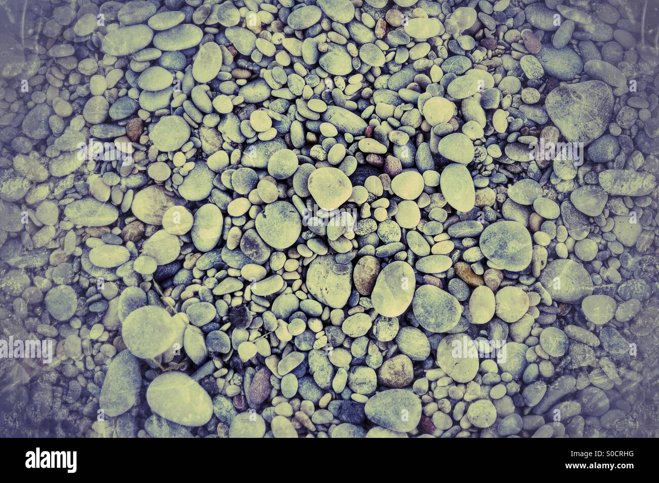 Pebble beach - Smartphone Captured Stock Image