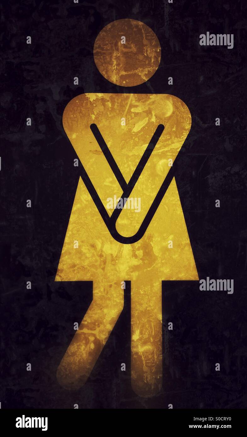 Female toilet sign Stock Photo Alamy