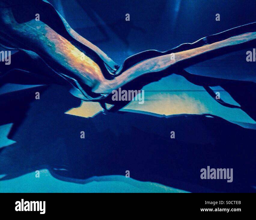 Window frame from the North Tower of the World Trade Centre after 9/11 - Smartphone Captured Stock Image