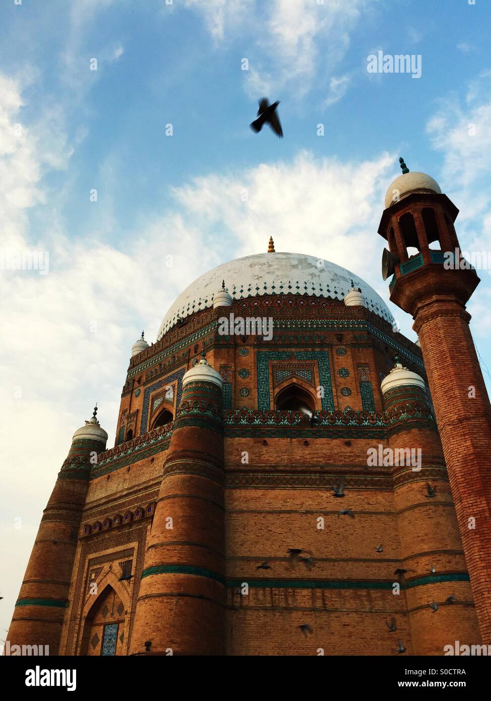 The Tomb of Shah Rukn-e-Alam Multan Pakistan Asia - Smartphone Captured Stock Image