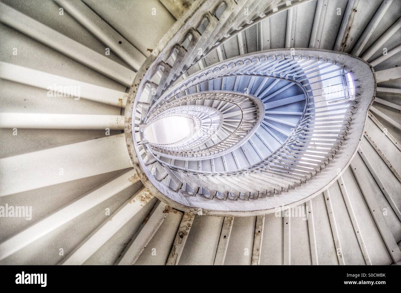 White Stairs - Smartphone Captured Stock Image