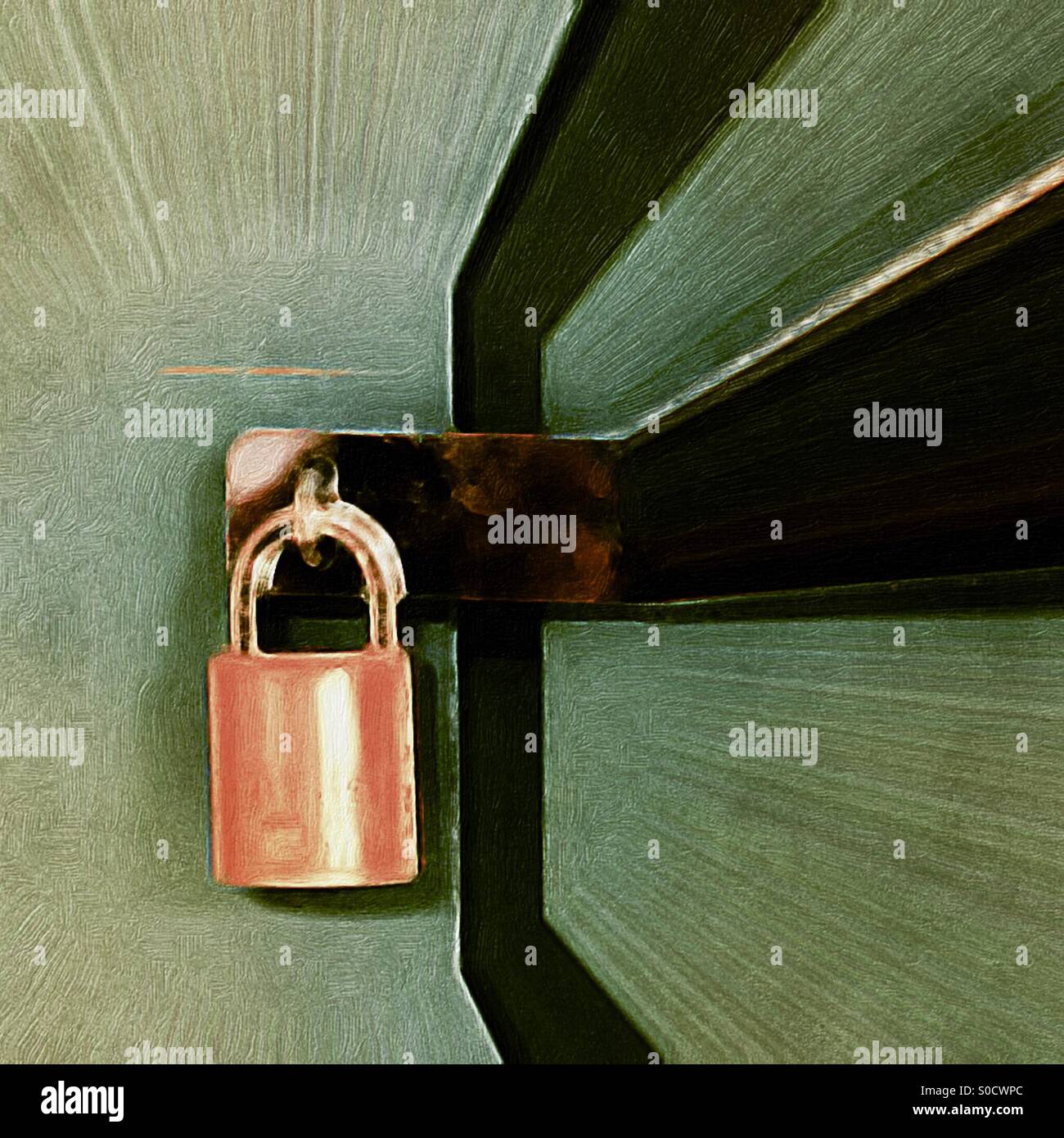 Lock and latch Stock Photo Alamy