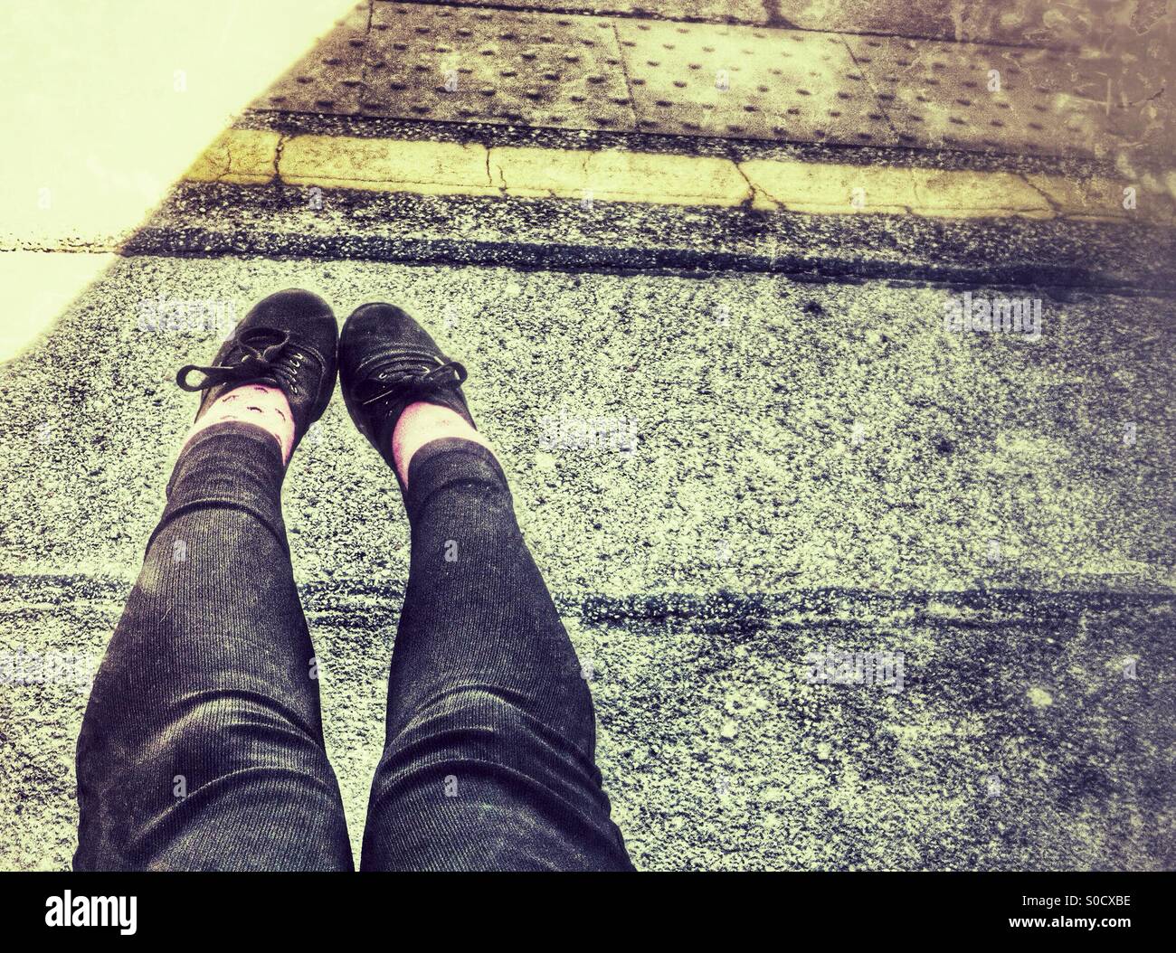 Feet on the ground Stock Photo Alamy