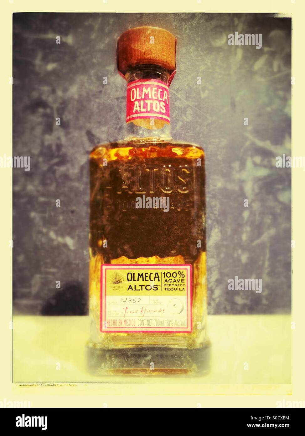 Olmeca Altos Tequila bottle Stock Photo