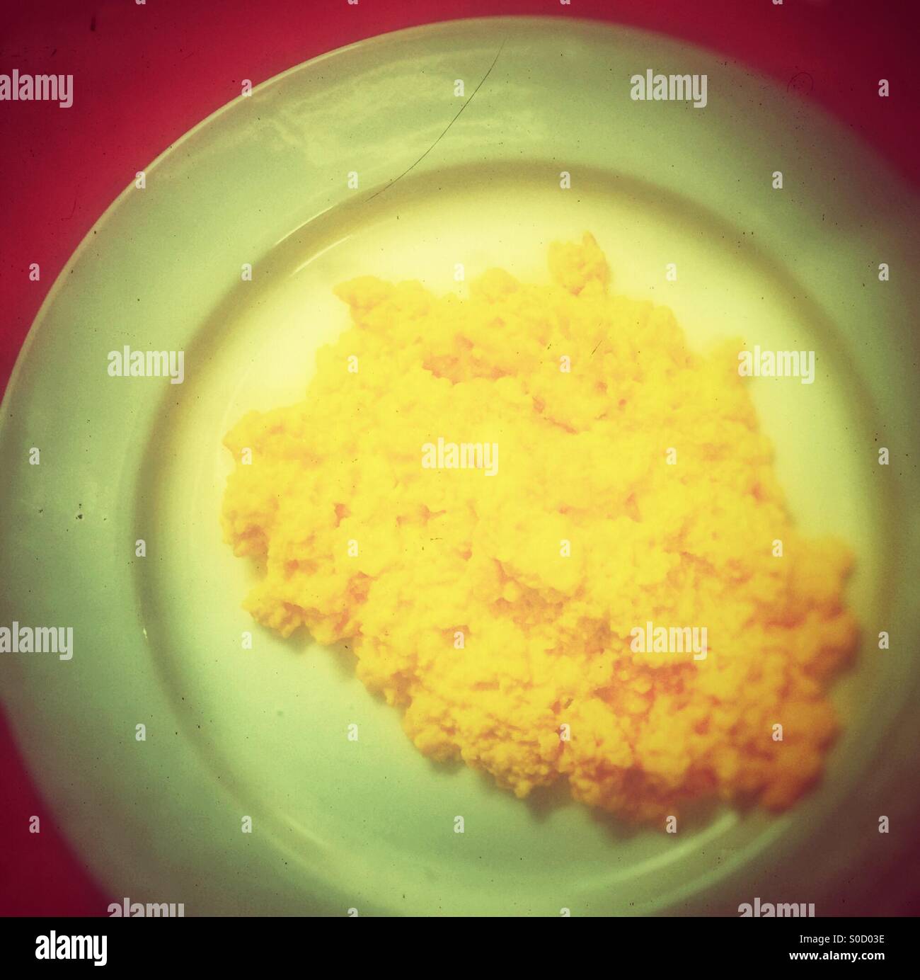 Scrambled eggs - Smartphone Captured Stock Image