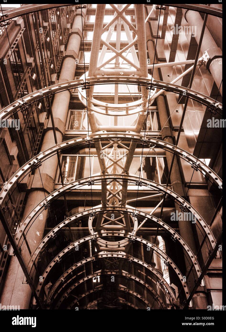 Entrance to the Lloyds Building - Smartphone Captured Stock Image