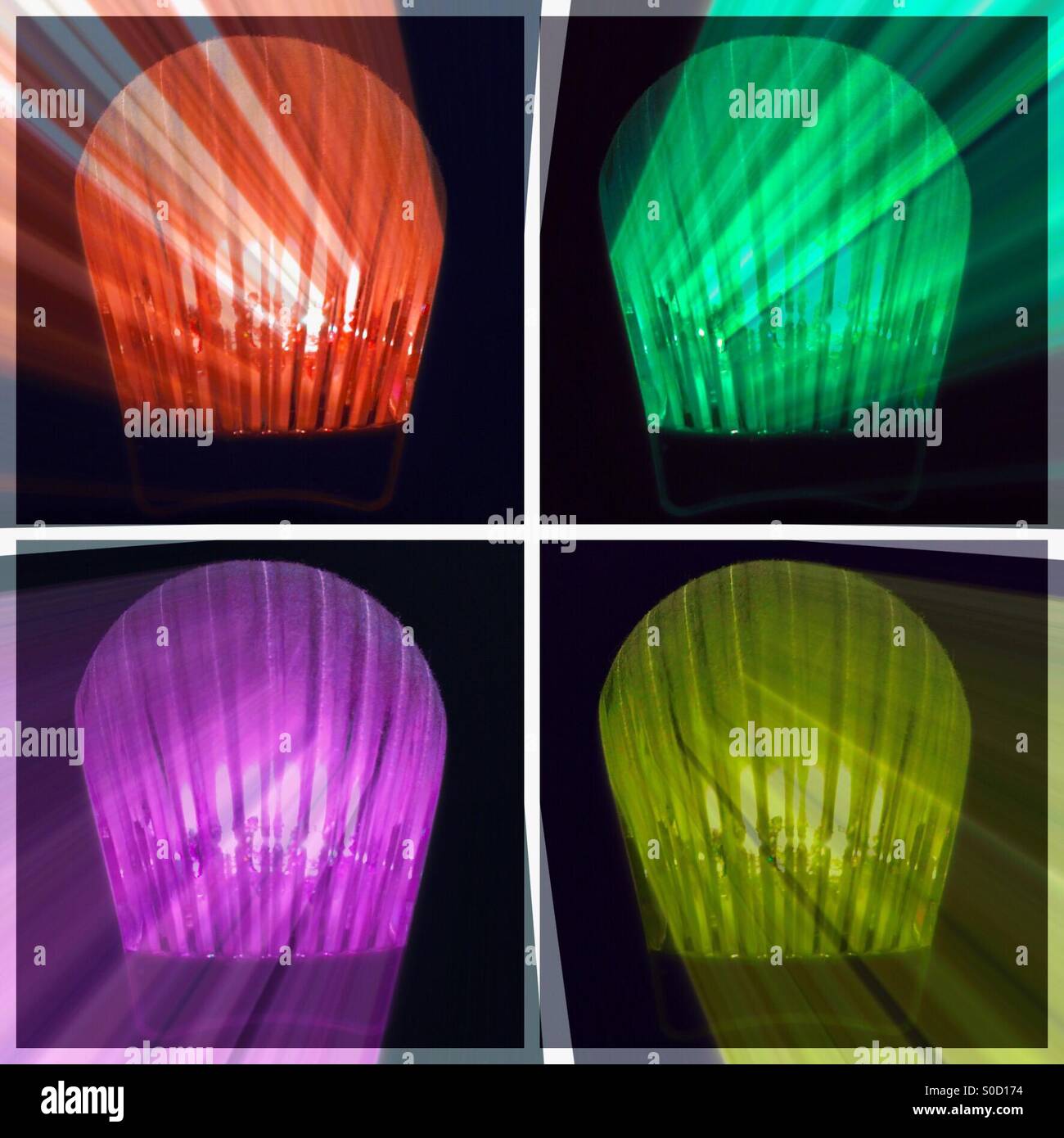 Four Colorful shells - Smartphone Captured Stock Image