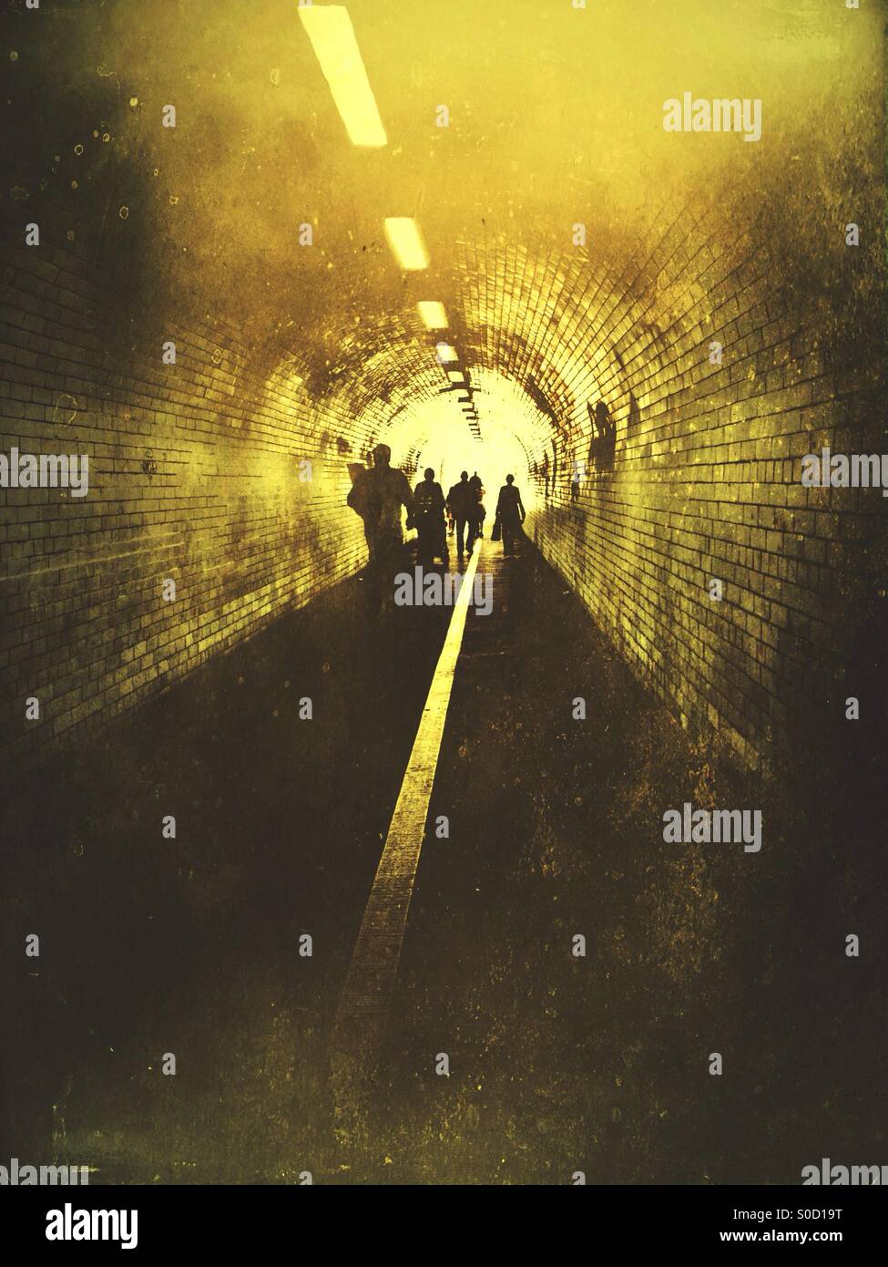 Light at the end of the tunnel - Smartphone Captured Stock Image