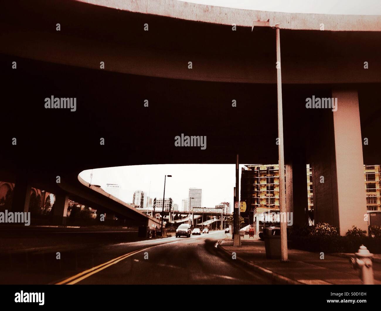 Overpass in American city - Smartphone Captured Stock Image