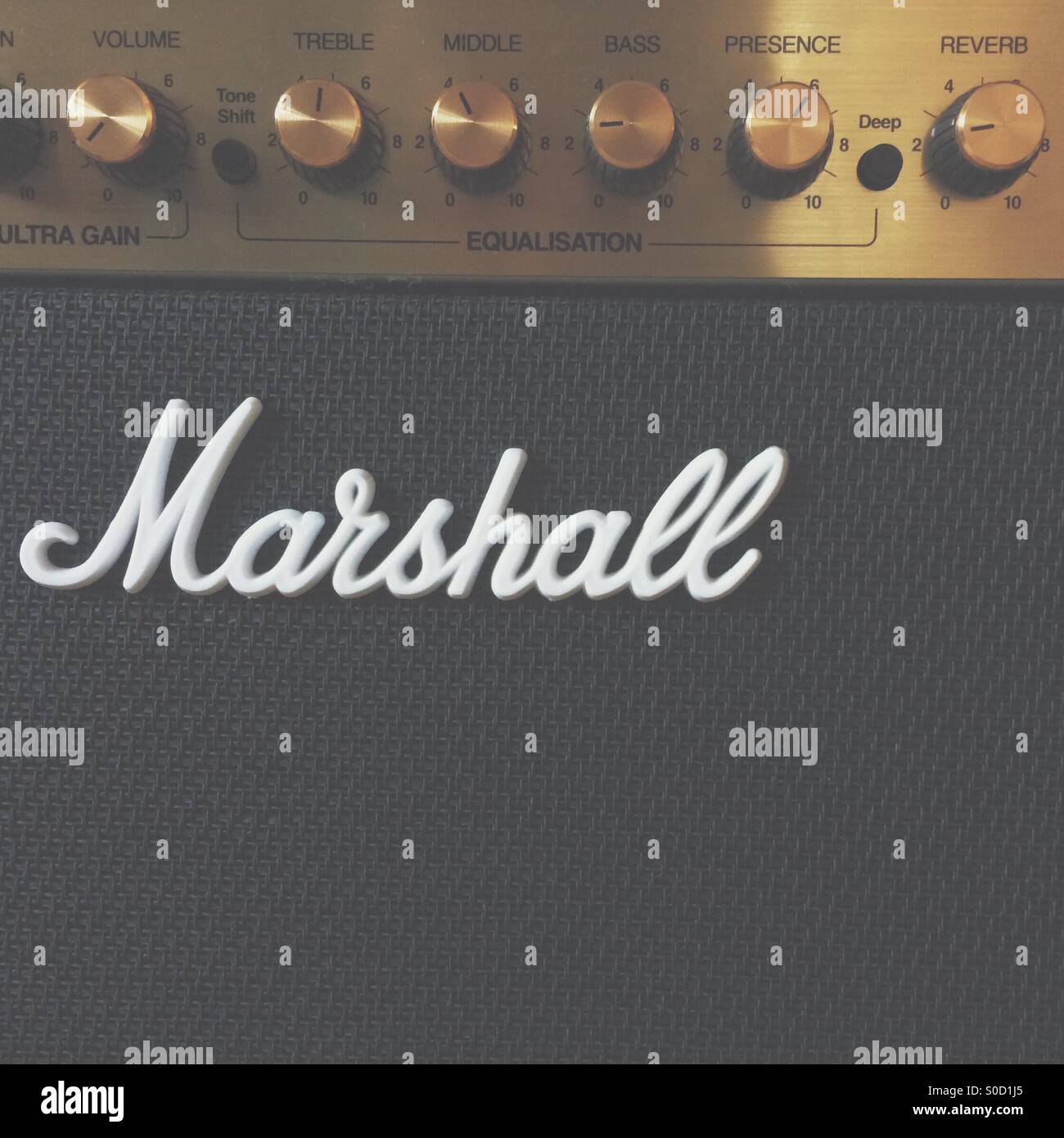 Marshall guitar amp Stock Photo