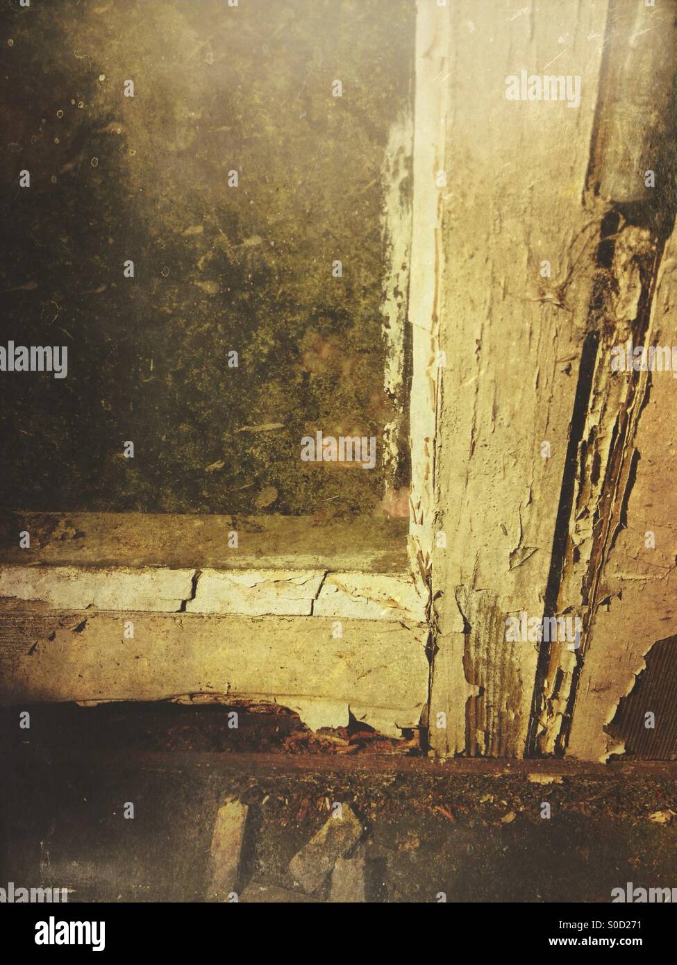 Old window frame - Smartphone Captured Stock Image