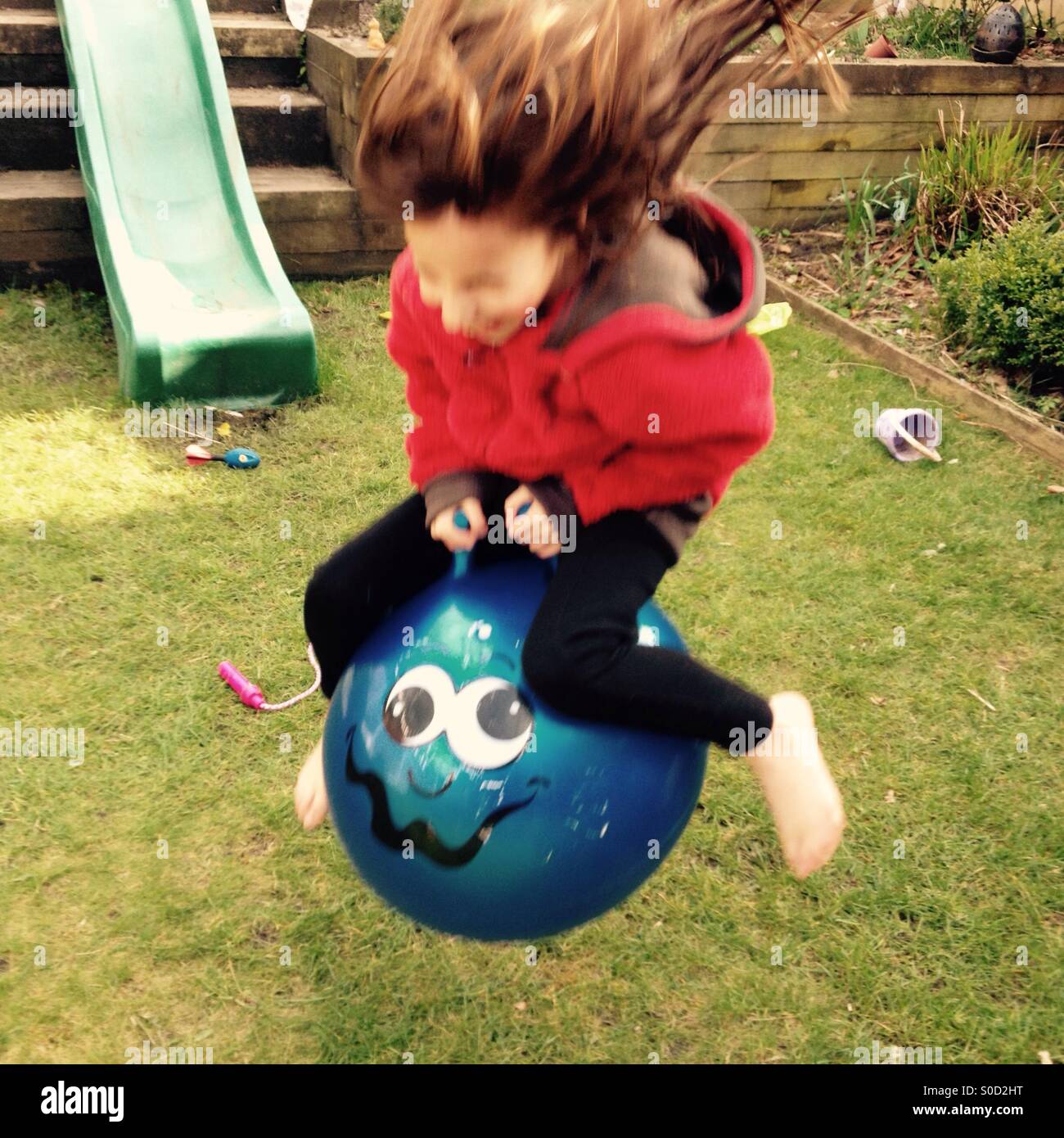 Space hopper Stock Photo