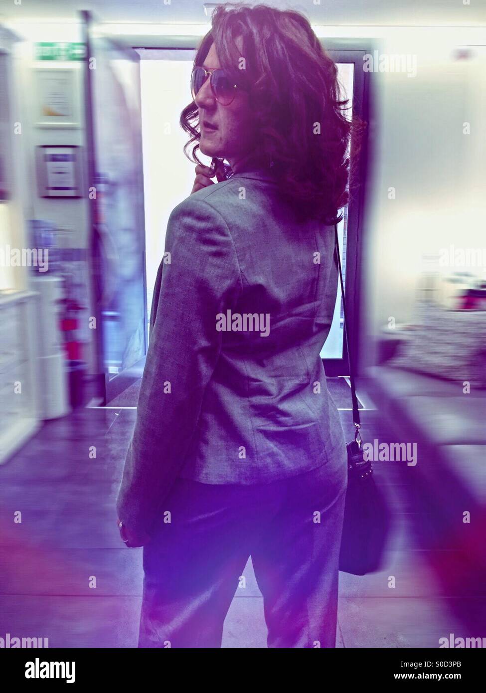 Modern business woman - Smartphone Captured Stock Image