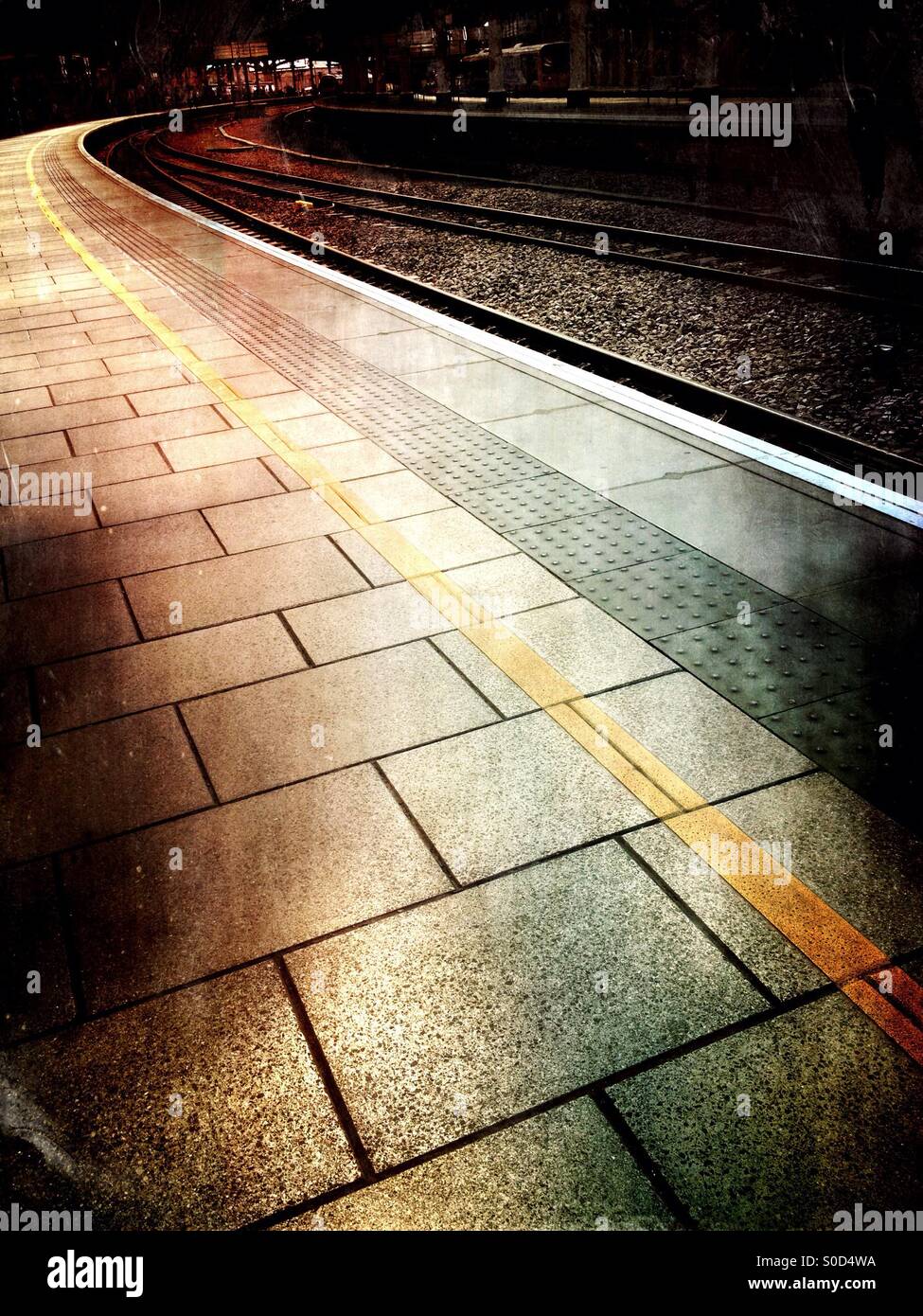 Train tracks - Smartphone Captured Stock Image