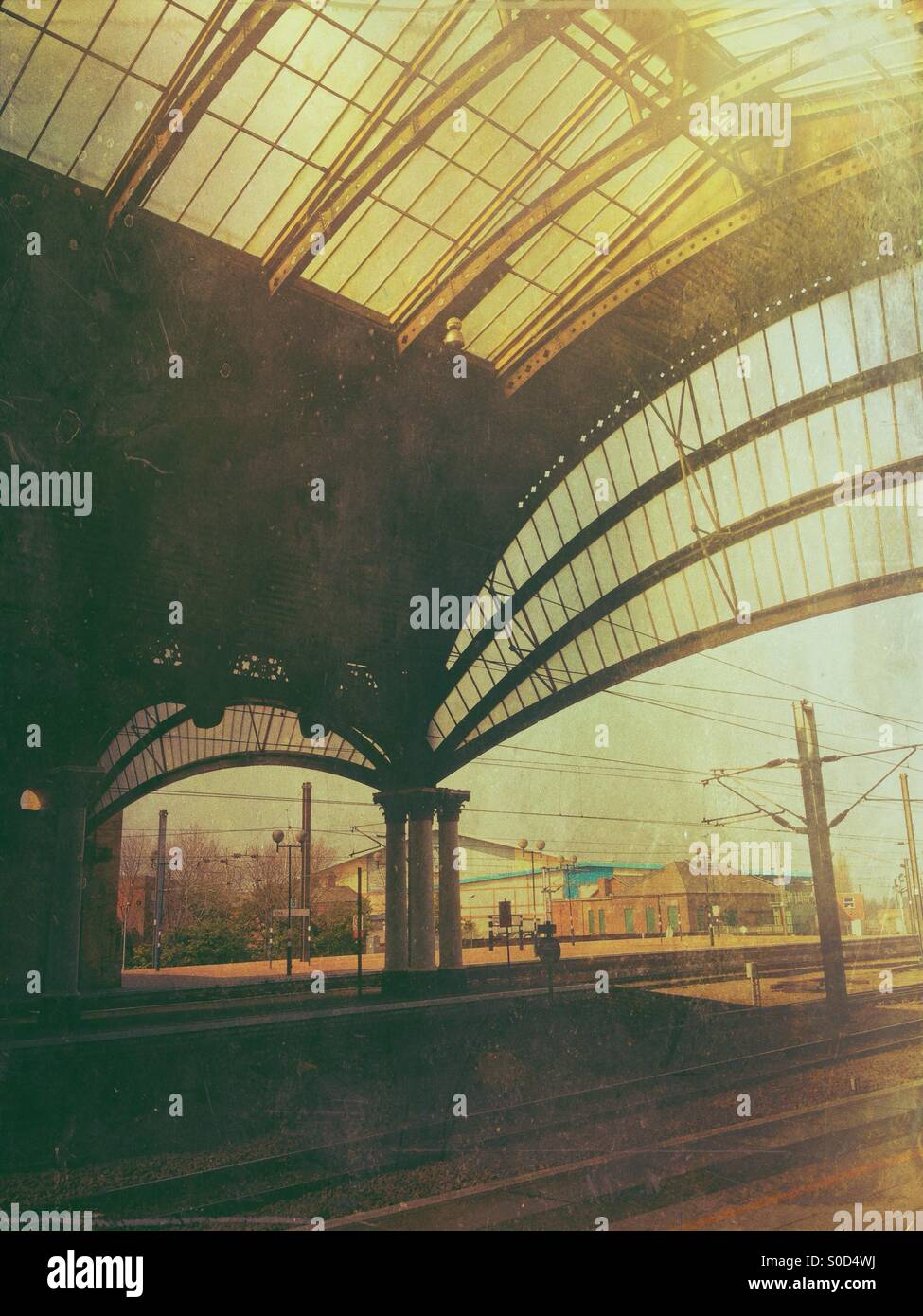 Train station - Smartphone Captured Stock Image