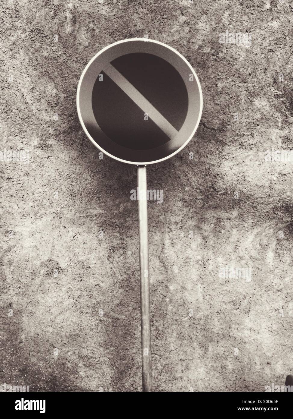 Black and white road sign Stock Photo - Alamy