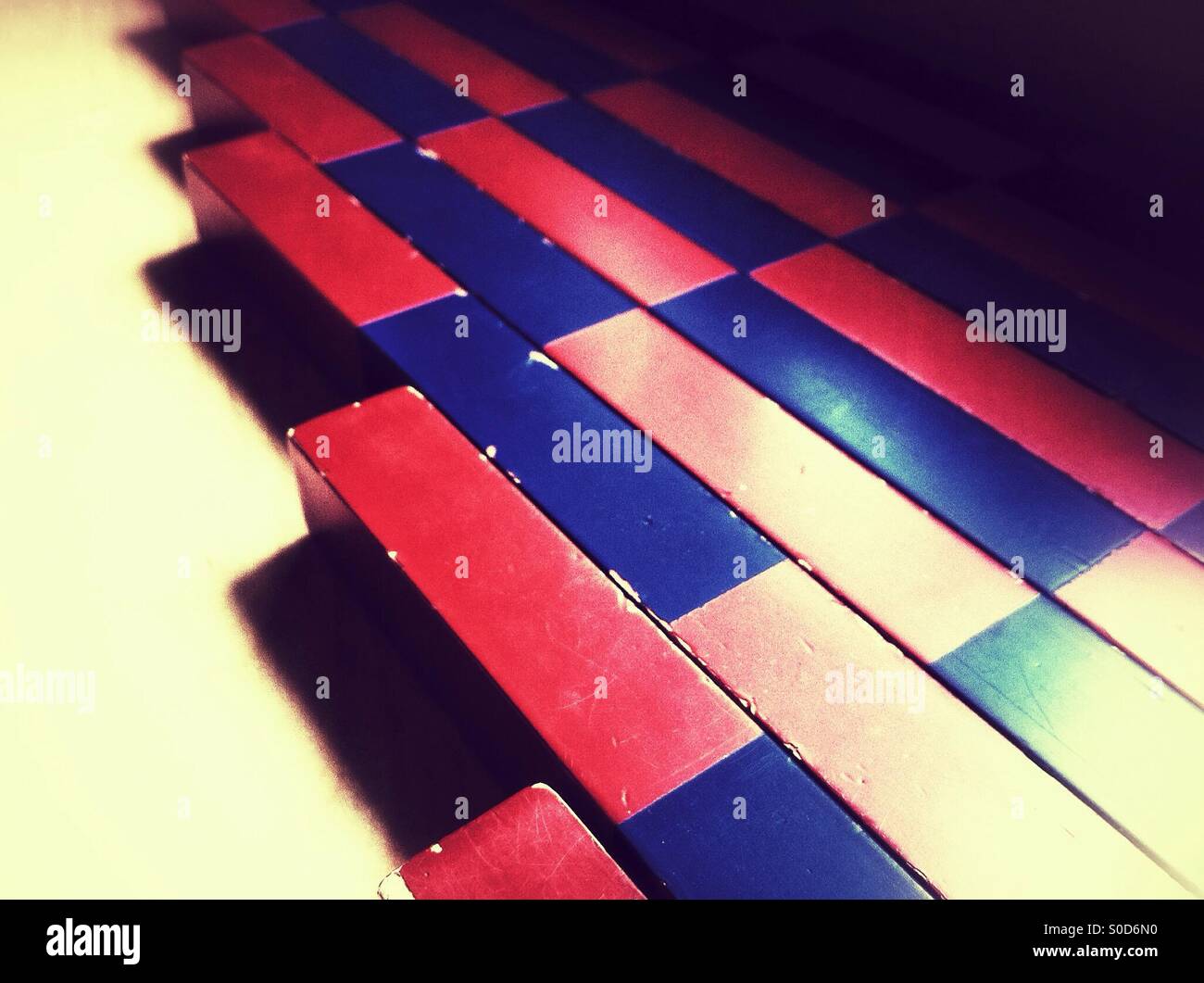 Old measuring poles - Smartphone Captured Stock Image