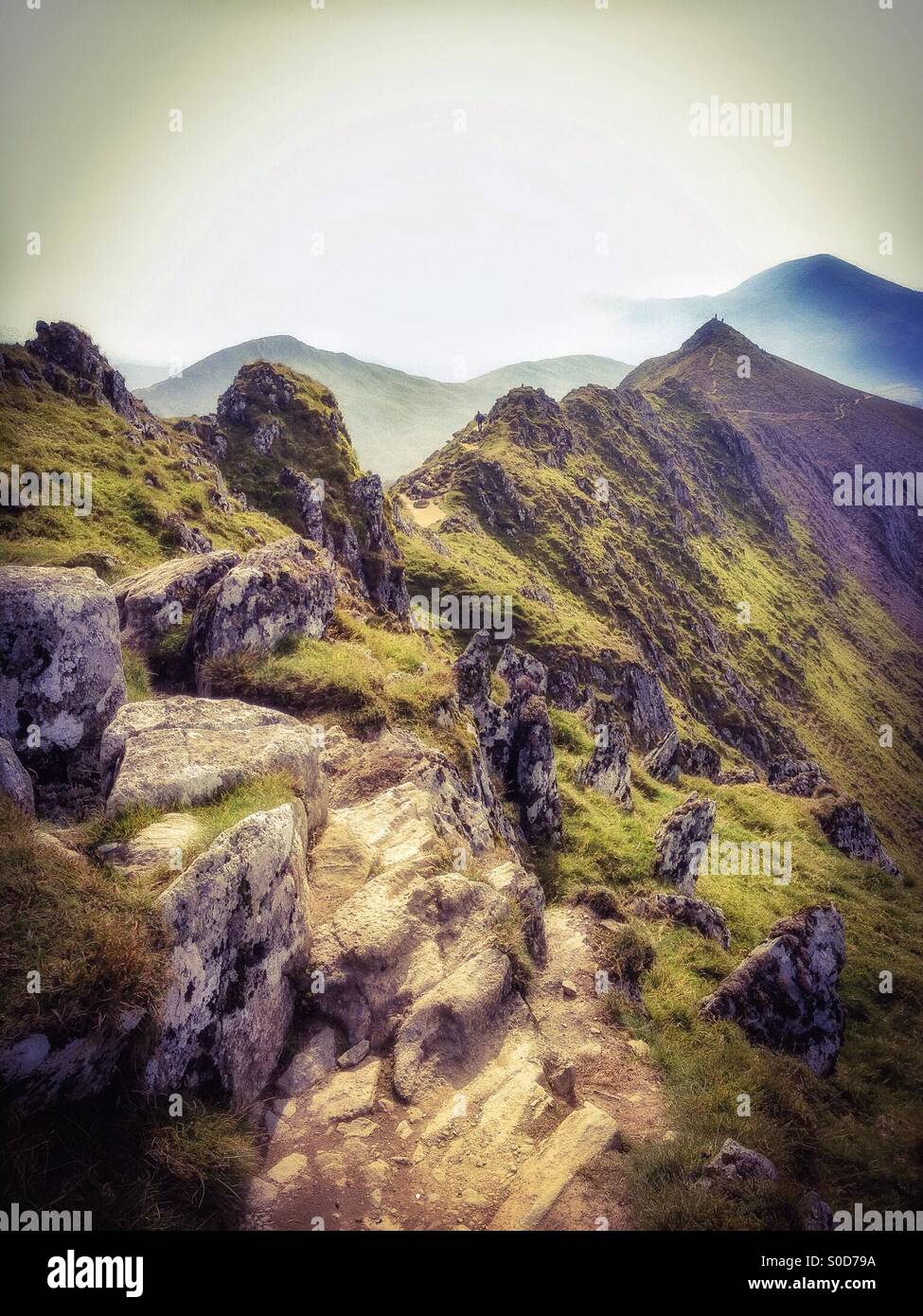 Snowdon ridge - Smartphone Captured Stock Image