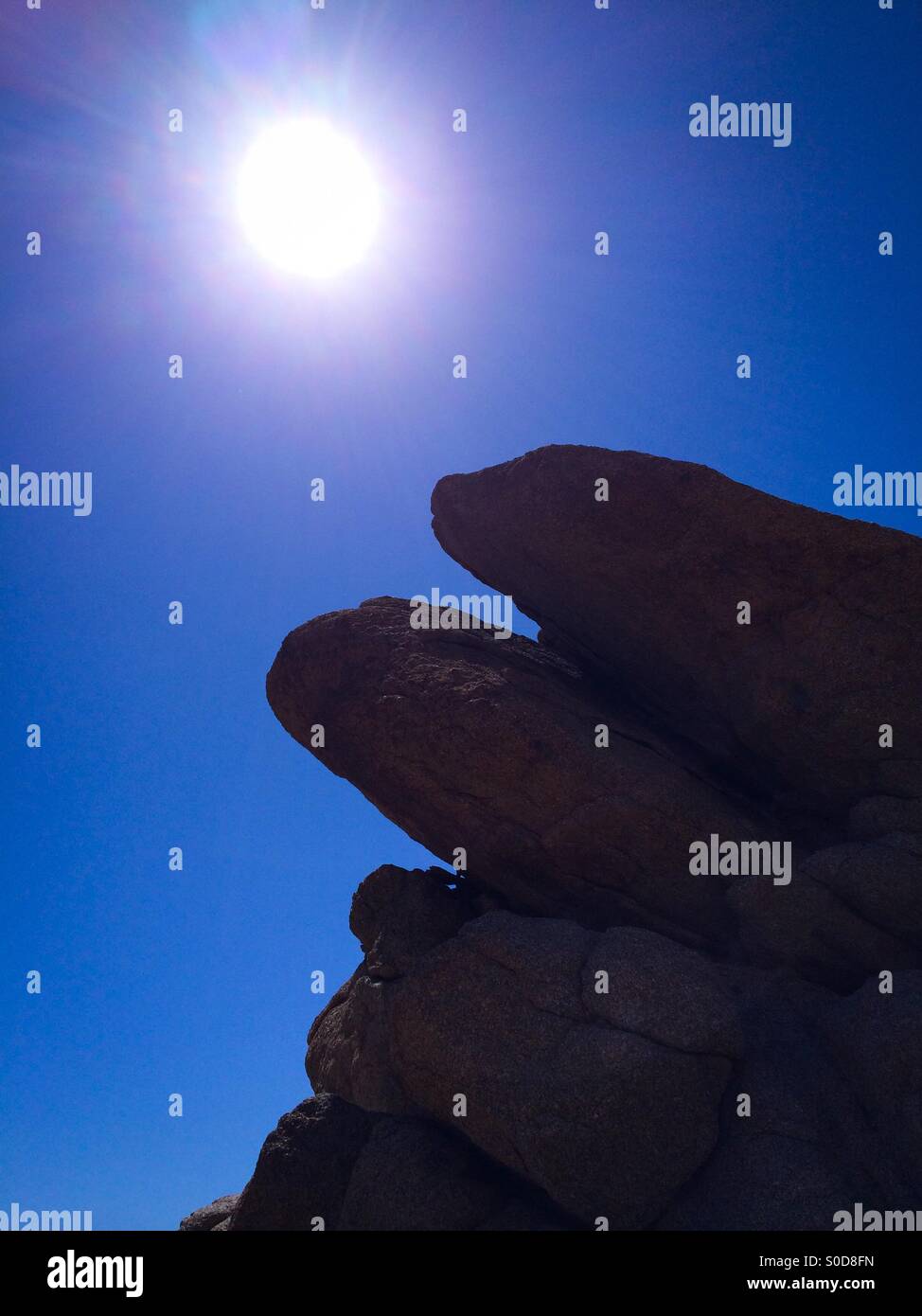 Rock formations at Joshua Tree National Park, California USA Stock Photo