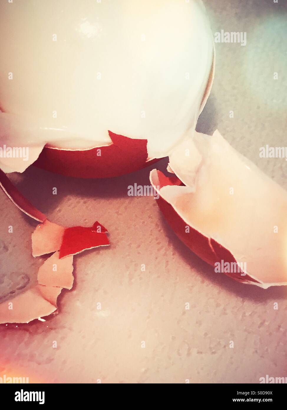 Hard boiled egg in shell - Smartphone Captured Stock Image