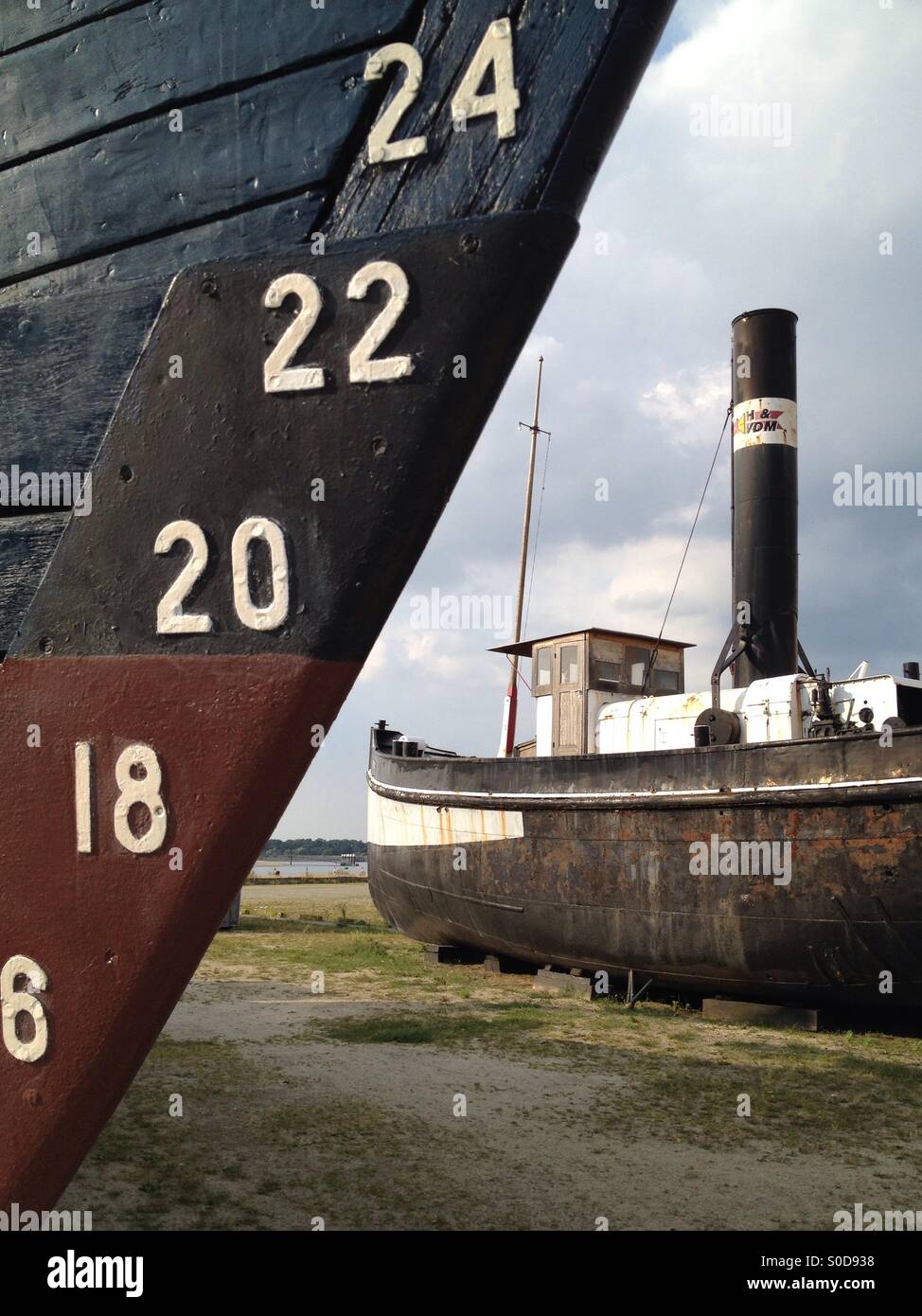 Boat hulls - Smartphone Captured Stock Image